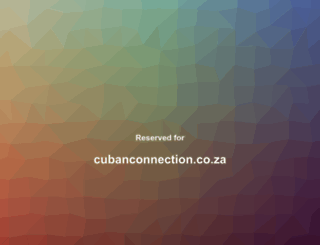 cubanconnection.co.za screenshot