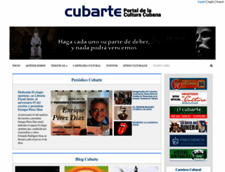 cubarte.cult.cu screenshot