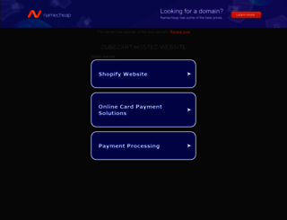 cubecart-hosted.website screenshot