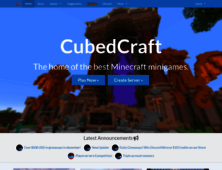 cubedcraft.com screenshot
