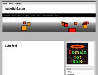 cubefield.com screenshot