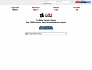 cubeforteachers.com screenshot