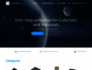 cubesatshop.com screenshot