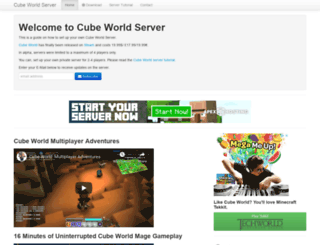 cubeworldserver.com screenshot