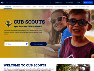 cubscouts.org screenshot