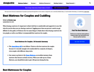 cuddle-mattress.com screenshot