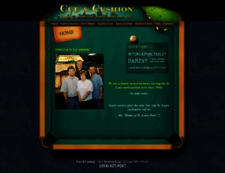 cueandcushion.com screenshot
