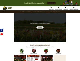 cueillettedelafermeduparadis.fr screenshot