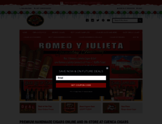 cuencacigars.com screenshot