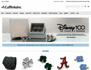 cufflinksinc.com screenshot