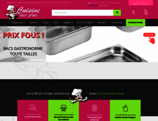 cuisine-des-pros.com screenshot