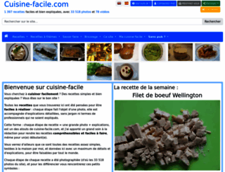 cuisine-facile.com screenshot