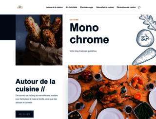 cuisine-monochrome.com screenshot