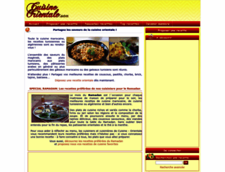 cuisine-orientale.com screenshot