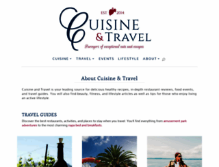 cuisineandtravel.com screenshot