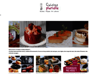 cuisineplurielle.com screenshot