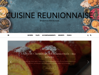 cuisinereunionnaise.com screenshot