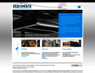 cuisines-equinoxe.com screenshot