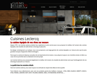 cuisines-leclercq.com screenshot