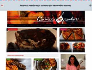 cuisinonsencouleurs.com screenshot