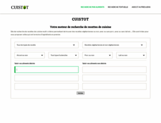 cuistot.org screenshot