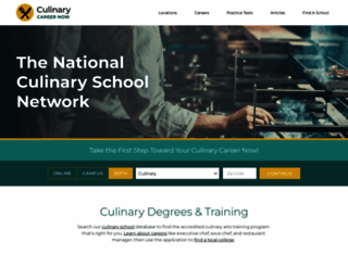 culinarycareernow.com screenshot