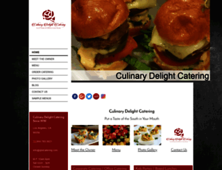 culinarydelightcatering.com screenshot