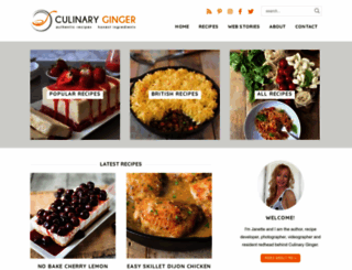 culinaryginger.com screenshot