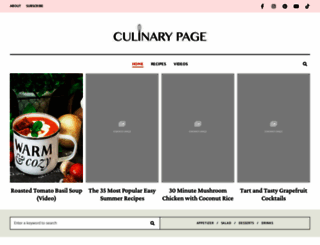 culinarypage.com screenshot