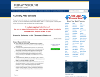 culinaryschool101.com screenshot