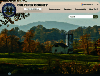 culpepercounty.gov screenshot