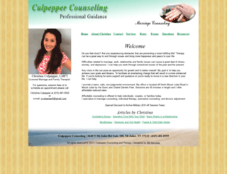 culpeppercounseling.com screenshot