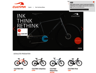 cultima-bikes.dk screenshot