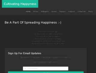 cultivatinghappyness.com screenshot