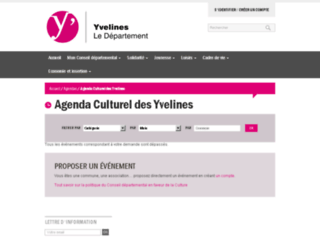 culture.yvelines.fr screenshot