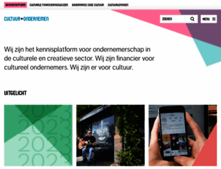 cultuur-ondernemen.nl screenshot