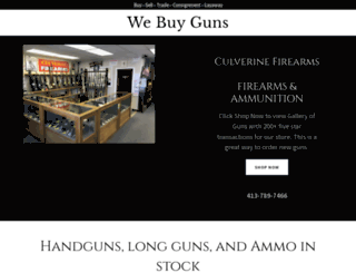 culverinefirearms.com screenshot