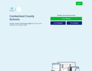 cumberland.edmodo.com screenshot