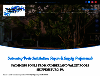 cumberlandvalleypools.com screenshot