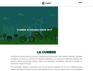 cumbreeconomiaverde.org screenshot