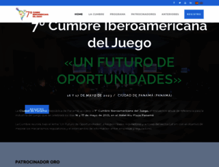 cumbreiberoamericanadeljuego.com screenshot