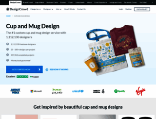 cupandmug.designcrowd.co.in screenshot