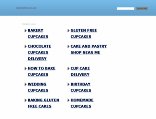 cupcakes.co.za screenshot