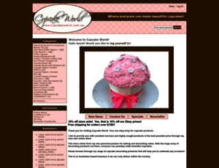 cupcakeworld.com.au screenshot