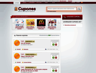 cupones.net screenshot