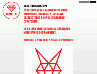 curated.nl screenshot