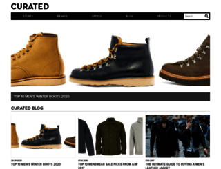 curatedmenswear.com screenshot