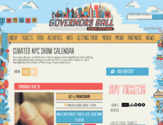 curatednycshows.governorsballmusicfestival.com screenshot
