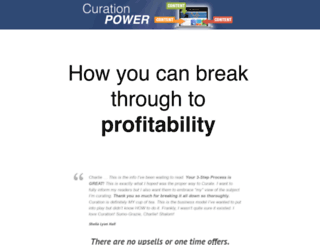 curationpower.com screenshot