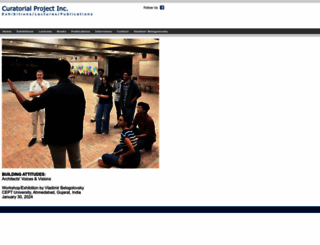 curatorialproject.com screenshot